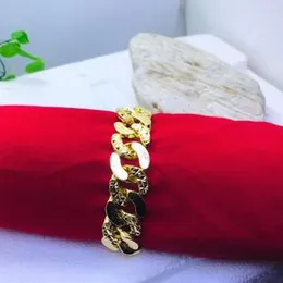 Gold Plated 19.4MM The link bracelet Guarantee Fashion Fashionable and Stylish Smart  Design for Men.