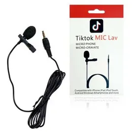 Tik Tok Lav Mic Microphone for Phone PC Laptop Clip on Lavalier Tiktok