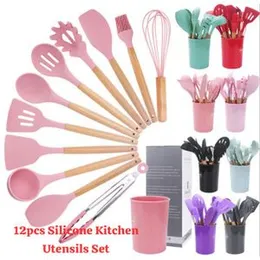 12pcs Silicone Kitchen Utensils Set