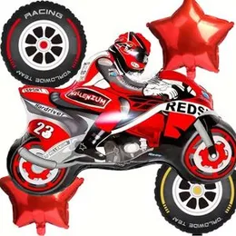 5pcs Foil Racing Bike Foil Balloon birthday Decoration Vehicals