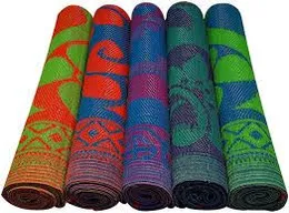 Durable Indian Plastic Mat 6 Ft by 3 Ft Ideal for Home and Garden, Lightweight and Portable, Compact Plastic Floor Mat For Everyday Use