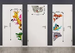 Rawpockets Cartoon Kids Animals Self Adhesive Wall Sticker (Pack of 2) (FROM INDIA FAAZ)