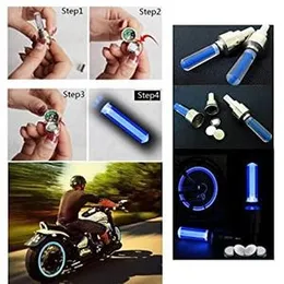 T9 TAGGEAR ALL Bike/Bicycle Tyre Led Light Rim Valve Cap Flashing With Motion Sensor Blue (Set Of 2 Pcs) for Car Motorcycles (Bike Led Lights)