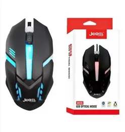JEDEL M66 Gaming USB Optical Mouse - RGB LED Wired Mouse