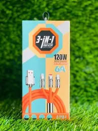 3-in-1 Super Fast Charging Zinc Alloy Data Cable.