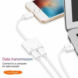 Audio Adapter Charger Cable For iPhone Dual For Audio & Charging Converter Charging Audio Splitter G22