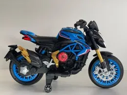Kids Rechargeable Motorcycle NA-6631 | Blue Electric Ride-On Bike for Children