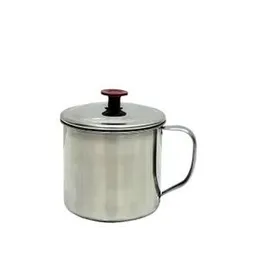 Silver Silver Mug With Lid Capacity High Quality 10cm