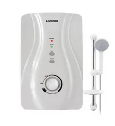 LIVINOX Instant Shower Heater LV-WHNP21 3.6kW Without Pump 5 Spray Patterns Anti-Scalding ELCB Single Point Connection Splash Proof