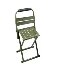 2 in 1 Portable Lightweight Fishing Chair for Camping Fishing Hiking Gardening and Beach Folding Steel Frame Camping Stool Folding Camping Stool