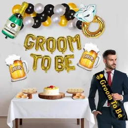 Groom To Be Balloon Decoration set With Banner Full
