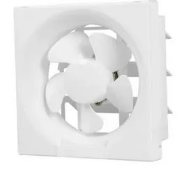 Delmege Plastic Exhaust Fan 10 Inch 250mm DXEX03 Off White 38W 1350 RPM 17 M3/Min Air Delivery 6 Plastic Blades Pull Cord Control Waterproof Modern De