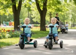 Kids Baby Toddler Tricycle Bike 102 â Three Wheel Bicycle with Front & Back Basket