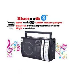 GOLON RX-M70BT Portable Radio Bluetooth Speaker - USB, SD, FM AM SW