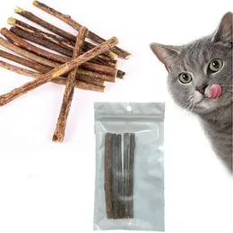 Cat Catnip Sticks 5pcs Cat Chew Sticks Dental Cleaning for Cats Pure Natural Wood Polygonum Sticks Dental Treats Molar Chew Toy