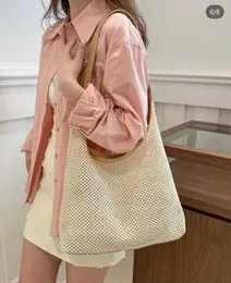 2pcs set - Large Capacity Straw Tote bag with Purse