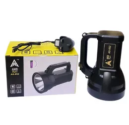 Aiko Super Rechargeable LED Torch AS-852 5W - High Brightness AC Charging Emergency Flashlight Strong/Weak Light Home Camping
