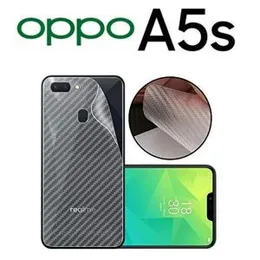 Carbon Fiber Pattern Back Film For oppo a5S Rear fibre Sticker Protective