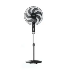 Midea 16 Inch Stand Fan with 7 Blades fan FS40-23MT - 50W 3 Speed Oscillating Pedestal Fan Black