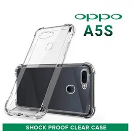 Luxury Shockproof Transparent ThickBallon Bumper Case For OPPO A5s Crystal Transparent Premium Quality Shockproof Protective Phone ShellOPPO A5s Case