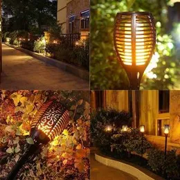 LED Solar Garden Light With Flickering Flame