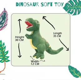SOFT TOY Dinosaur 37cm Plush Stuffed Animal for Kids Playtime Bedroom Decor Gift, High Quality, Durable Toy