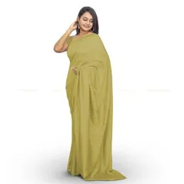 Avocado green Vichithra Satin Plain