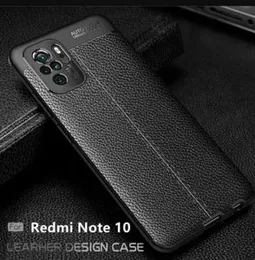 Redmi Note 10 Luxury Leather texture Auto focus back cover For Redmi Note 10