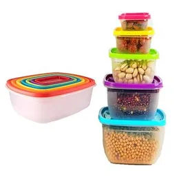 plastic 5cs food storage box (rectangle )