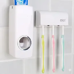 Touch Me & Use Me Automatic One-Touch Toothpaste Dispenser With FREE Brush Holder