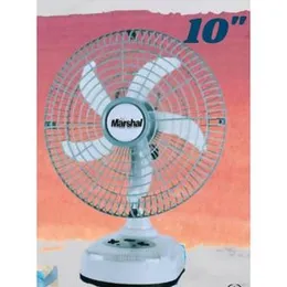 MARSHAL 10â³ RECHARGEABLE TABLE FAN with LED light