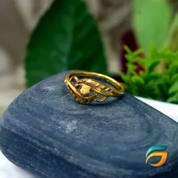 Gold Plated Rings Valentine's Collection Love Sparkling Dual Heart Cubic Zirconia Without Stone for Women and Girl's (Mixed Sizes).