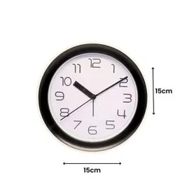 Quartz Table Alarm Clock White