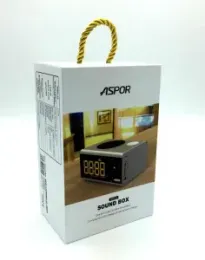 ASPOR BLUETOOTH SOUND BOX WITH RETRO STYLE ALARM CLOCK - A659