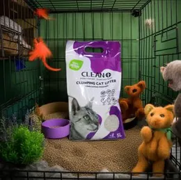 Clean + Cat Litter Lavender 5L l Clumping Cat Litter 5L Lavender l Dust free Cat Litter 5L l Eco friendly Cat LItter 5L l Cat Litter in Sri Lanka 5L l