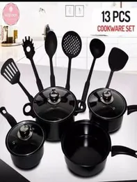 13pcs Nonstick Cookware Set Indian Cooking Set