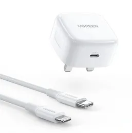 UGREEN 20W Type-C PD Fast Charger With Type-C to Lightning 1 Meter Cable Set â CD137 - 70297