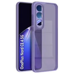 Fashionury Colored Transparent Back Cover for OnePlus Nord CE 4 5G | Camera Protection Bump | Shockproof Design | Colored TPU | Bumper Case for OnePlu