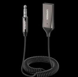 UGREEN 5.0 Bluetooth 3.5mm Aux Car Receiver with Mic - 70601