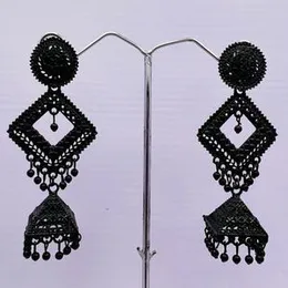 Black Color Fashion Bollywood Traditional Jimikki Earrings for Women and Girls