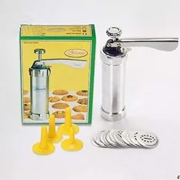Cookie Press Machine Biscuit Maker Cake Making Decorating Gun Kitchen Baking Pastry Tools Set