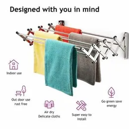 Stainless Steel Wall foldable cloth hanger