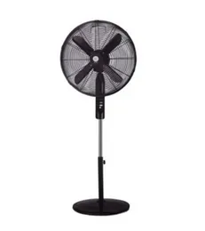 Airsonic 16 Inch High Speed Stand Fan Black 2-3x More Breeze 4 Metal Blades 3 Speeds Oscillation 8 Hour Timer Heavy Base