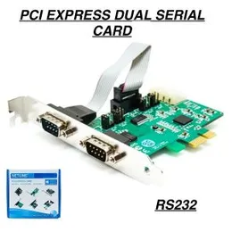 PCI Express 2 Serial Port Card 2 x Male DB9 Serial Ports