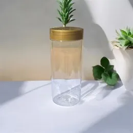 Gold Cap 500ml Transparent Spice Jar 1pcs