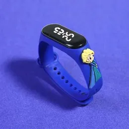 New Disney Frozen Princess LED Touch Bracelet Watch Student Children Sports Cartoon Electronic Watch Present