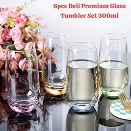 300ml 6pcs Deli Premium Glass Tumbler Set