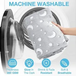 Glow in Dark Blanket for Kids Glowing Winter Blankets for Kids Toddlers Baby Boy & Girls | Soft, Comfirtable, Warm, Breatheable Lightweight Kids Blank