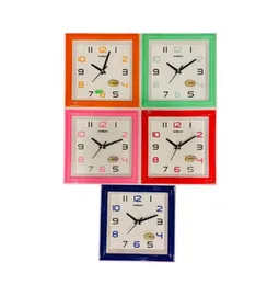 Saikon Wall Clock SK-4317 Square Quartz Analog 5 Colors Plastic Battery Modern Design
