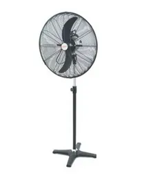Telesonic Industrial Stand Fan TL-2639 SF 26 Inch 175W 3 Speeds Heavy Duty Metal Blades Oscillation Adjustable Height